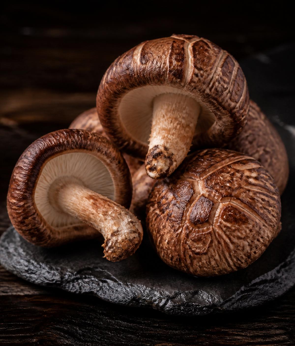 Rich Shiitake mushrooms — restaurant-grade gourmet variety from Viking Ranch
